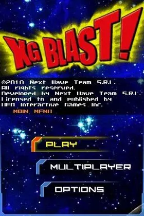 XG Blast! (USA) (En,Fr,De,Es,It) screen shot title